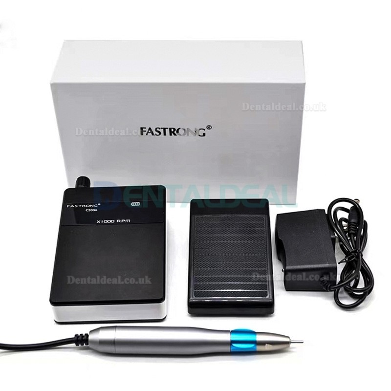 FASTRONG C200A Portable Dental Lab Brushless Micromotor for Polishing Carving Grinding